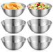 Set de 6 bols mélangeurs en acier inoxydable pour la cuisine et la pâtisserie
