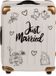 OUT OF THE BLUE OOTB Spaarpot Koffer Just Married – Keramiek – Huwelijksreis Cadeau – Wit & Goud