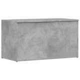 vidaXL Opbergkist - 84x42x46 cm - Bewerkt Hout - Betongrijs