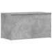 vidaXL Coffre de rangement - 84x42x46 cm - Bois traité - Gris béton