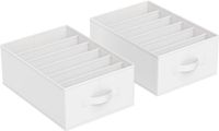 songmcis Songmics - set van 4 ladekasten - opberglade met 6 vakken - 42 x 30 x 17 cm - wit
