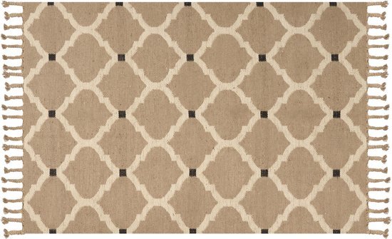 ORENCIK - Laagpolig vloerkleed - Beige - 160 x 230 cm - Jute