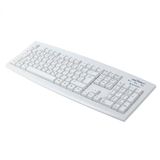 Seal Shield Silver Seal Toetsenbord Universeel USB QWERTZ Duits Wit