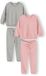 Minoti trainingspak meisjes 2-pack - joggingpak grijs roze