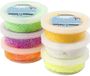 Creativ company Knutsel Foam Clay klei - 12x potjes - diverse kleuren - 14 gram - boetseerklei