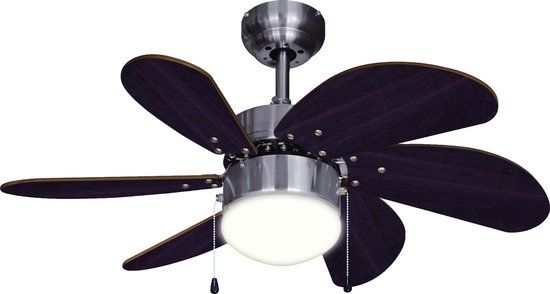 Ventiluxe Bestron Plafondventilator met verlichting - Ø75 cm - Bruin / Eik