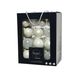 Decoris Kerstballen - 26 stuks - glas - wit - 5-6-7 cm