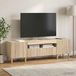 Maison Exclusive meuble TV ARNHEM, éclairage LED, 153 x 35 x 43 cm, chêne Sonoma