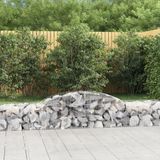 Maison Exclusive - Geknoopte gaasbakken, 5 stuks, 300x50x40/60 cm, verzinkt staal