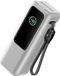 kwmobile Housse en silicone pour Anker Power Bank 25000mAh (A1695H11) étui - étui batterie - Housse de protection pour batterie externe transparent