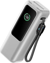 kwmobile Siliconen powerbank hoes voor Anker Power Bank 25000mAh (A1695H11) case - battery case - Powerbank beschermhoes in transparant