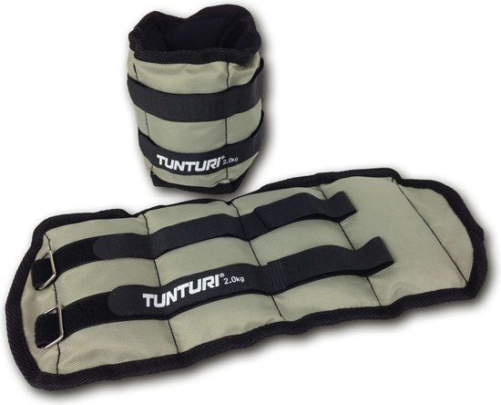 Tunturi Enkel/Polsgewichten - 2 x 2 kg - Grijs