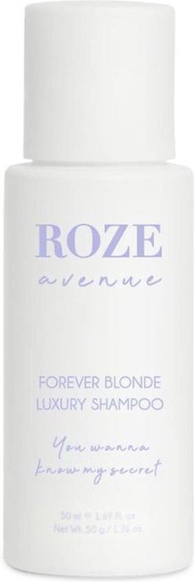 Roze Avenue Forever Blonde Luxury Shampoo 50ml - Zilvershampoo vrouwen - Voor Alle haartypes