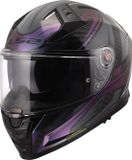 LS2 FF811 Vector II Carbon Savage Helm - Zwart/grijs/paars - Maat S