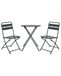 House Doctor Helo ensemble de café avec 2 chaises Vert