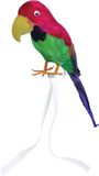 Bristol Novelty Feather Covered Toy Parrot (Multicoloured)