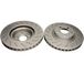 Quaro Lot De 2 Disques De Frein Qd1457 Mercedes-benz 2214210612 2214211012