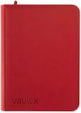 Vault X 9-Pocket Exo-Tec® Zip Binder - Classeur de collection - 360 cartes/rouge