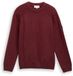 Tom Tailor Gebreide trui met ribdetails - Maat L - bordeaux melange