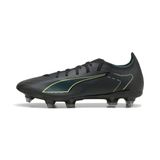 PUMA Voetbalschoen 'Ultra 6 Match' neongeel / donkergroen / zwart
