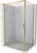 Mexen Exo cabine de douche porte battante 80 x 75 cm, transparent, or