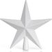 Ornativity Glitter Star Tree Topper - Kerst Decoratieve Vakantie Bethlehem Ster Ornament (Wit)
