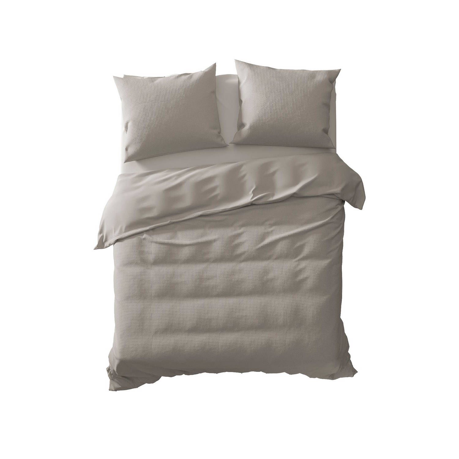 Yellow Cialda Dekbedovertrek Lits-jumeaux 240x200/220 cm - Silver Grey - Katoen