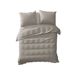 Yellow Cialda Dekbedovertrek Lits-jumeaux 240x200/220 cm - Silver Grey - Katoen