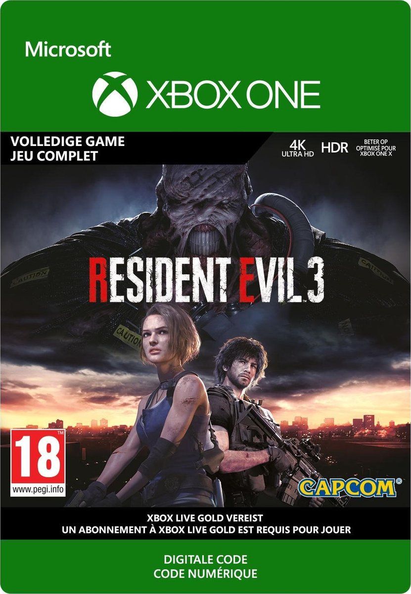 Capcom Resident Evil 3 - Xbox One Download - 0889842556322