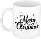 Shoppartners Bv Cadeau mok kerst met sterren - 300 ml - keramiek - koffiemok/beker - Noël - cadeau de Noël
