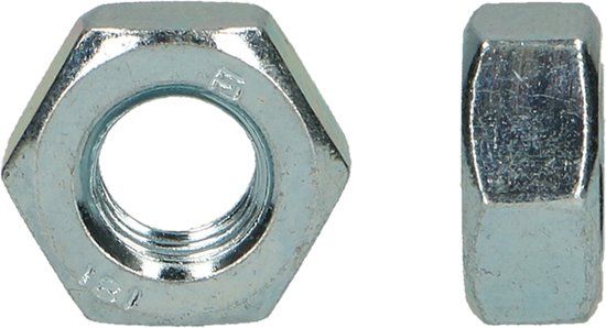 pgb-Europe PGB Zeskantmoer DIN 934 M16 Zn | Staal | Verzinkt | 50 stuks