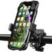 PARENCE. Fiets-telefoonhouder/scooter smartphone houder - universeel/met 360°-rotatie/anti-vibratie, zwarte kleur