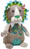 Les Deglingos Knuffel Leeuw Grijs 35 Cm