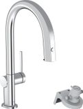 Hansgrohe Aqittura M91 Keukenmengkraan met uittrekbare uitloop en filterkop, chroom
