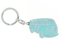 BRISA VW Collection - Volkswagen T1 Bulli Bus Metal Keychain (Turquoise)