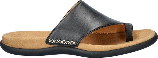 Gabor 03.700.27 Dames Teenslippers - Zwart - Maat 40