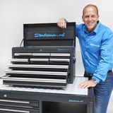 Datona Gereedschapskist met 9 laden - Zwart