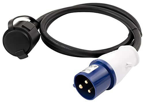 McPower - CEE-stekker op geaarde contactkoppeling | 1,5 m H07RNG 3G2,5, 230 V, IP44