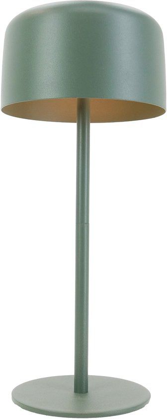 EGLO Roccanova Tafellamp - Oplaadbaar (tot 22 uur licht) - Solar - 30 cm - Groen - Draadloos - Dimbaar - Binnen en Buiten