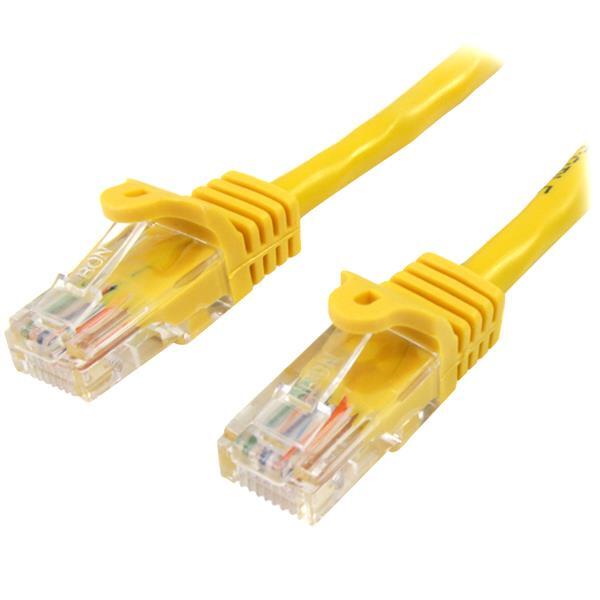 StarTech.com Cat5e Ethernet netwerkkabel met snagless RJ45 connectors UTP kabel 5m geel