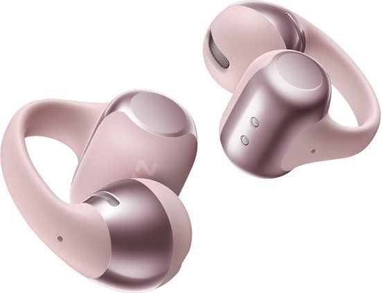 Shokz OpenDots ONE – Open Ear Oortjes – met Dolby Audio – Draadloze Oordopjes – Clip On – Sport Oordopjes – 40u Batterij – Roze