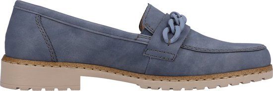 Rieker 51863-10 Mocassin jeansblauw maat 36 - Dames - Maat 36