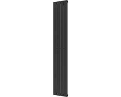 Plieger Cavallino Retto Enkel Designradiator - 180 cm - 614 Watt - Zwart grafiet