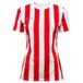 Nike Dames Short Sleeve Top W Nk Df Strp Dvsn Iv Jsy Ss, White/University Red/Black, CW3816-104, M