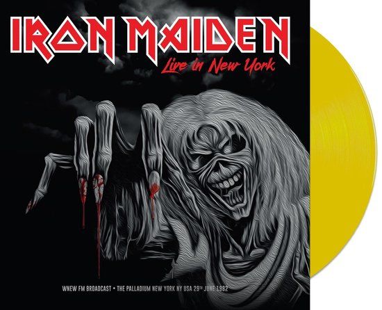 Iron Maiden - Live In New York (LP) - Yellow Vinyl