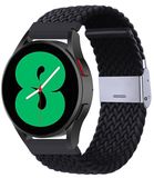 By Qubix Qubix Braided nylon bandje Zwart geschikt voor Huawei Watch 5 46mm