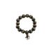 KWON Armband Shaolin Zwart Hout Kralenarmband Unisex Adultes