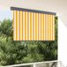 Maison Exclusive - Store enrouleur blanc et orange 180 x 250 cm tissu et aluminium