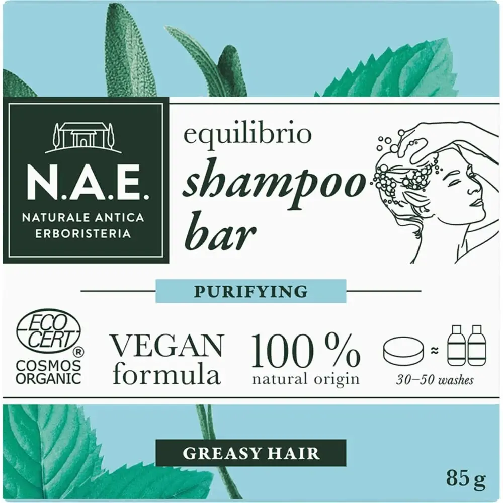 N.A.E. Equilbrio Shampoo Bar Purifying Vet Haar - 85 gram