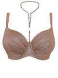 SugarShape VALENCIA GLAM Demi-Bikini Top Bronze Lurex Glitter 80D
